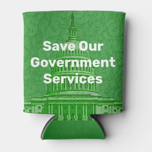 Red onze overheidsdiensten blikjeskoeler (Voorkant)