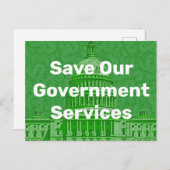 Red onze overheidsdiensten briefkaart (Voorkant / Achterkant)