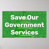 Red onze overheidsdiensten poster (Voorkant)