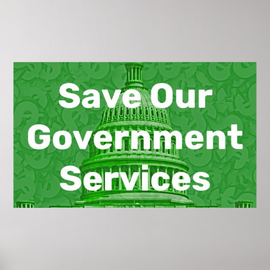 Red onze overheidsdiensten poster (Voorkant)