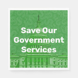 Red onze overheidsdiensten servet