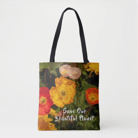 Red onze planeet Aarde Groen personaliseren Tote Bag (Voorkant)