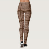 Red onze planeet bruin leggings (Achterkant)