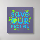 Red onze planeet canvas afdruk (Voorkant)