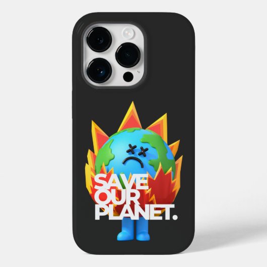 Red onze planeet Case-Mate iPhone case (Achterkant)