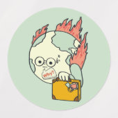 Red onze planeet - dag van de Aarde Labels (Design 2)