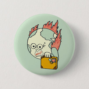 Red onze planeet - dag van de Aarde Ronde Button 5,7 Cm