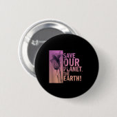 Red onze planeet De Aarde Olifant Milieu P Ronde Button 5,7 Cm (Voorkant /achterkant)