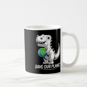 Red onze planeet Earth Day Trex Milieu Kidstod Koffiemok