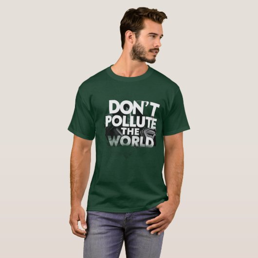 Red onze planeet ,groen t-shirt (Voorkant volledig)