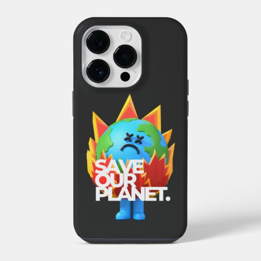 Red onze planeet iPhone hoesje (Achterkant)