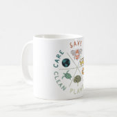 🌎💚 Red Onze Planeet 🌿 Koffiemok (Voorkant links)
