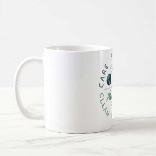 🌎💚 Red Onze Planeet 🌿 Koffiemok (Links)