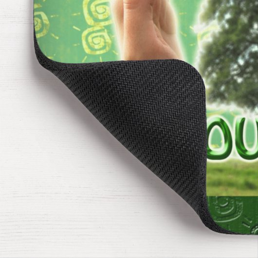 Red onze planeet Mousepad Muismat (Hoek)