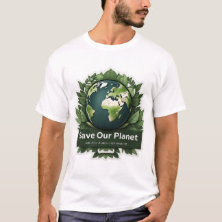 Red onze planeet – Natuur-geïnspireerde milieuvrie T-shirt