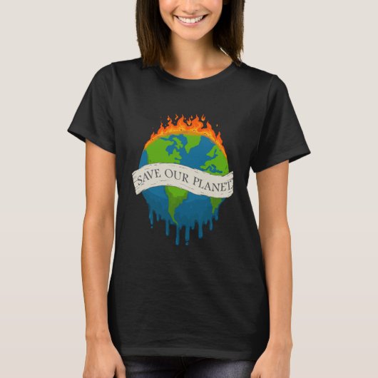 Red onze planeet Red ons huis Aarde Dag 1 T-shirt (Voorkant)