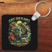 Red Onze Planeet Sleutelhanger (Achterkant)