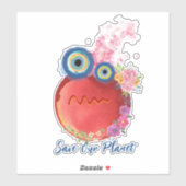 Red onze planeet sticker (Vel)