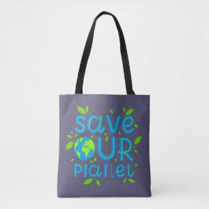 Red onze planeet tote bag