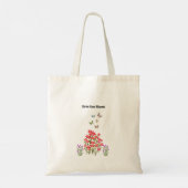 Red onze planeet tote bag (Achterkant)