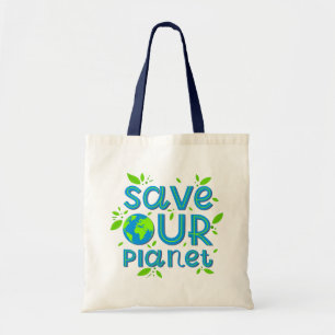 Red onze planeet tote bag