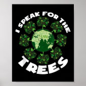 Red onze planeet voor milieubescherming bomen poster (Voorkant)
