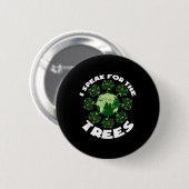 Red onze planeet voor milieubescherming bomen ronde button 5,7 cm (Voorkant /achterkant)