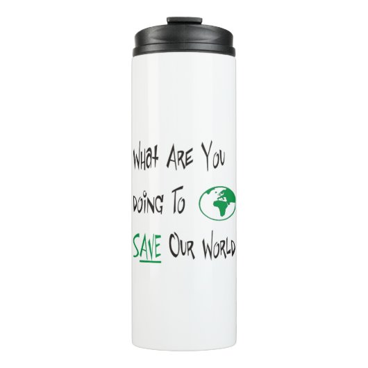 Red onze wereld thermosbeker (Voorkant)