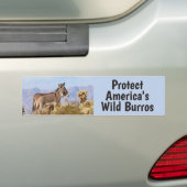Red onze Wilde Burros-Bumpersticker Bumpersticker (Op auto)