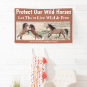 Red onze wilde paarden 3 x 5 spandoek (Insitu)
