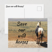 Red onze wilde paarden briefkaart (Voorkant / Achterkant)