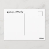 Red onze wilde paarden briefkaart (Achterkant)