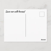 Red onze wilde paarden briefkaart (Achterkant)