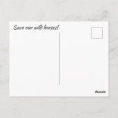 Red onze wilde paarden briefkaart (Achterkant)