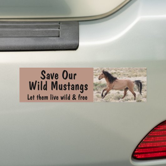 Red onze wilde paarden bumpersticker (Op auto)