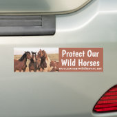 Red onze wilde paarden bumpersticker (Op auto)