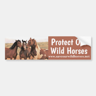 Red onze wilde paarden bumpersticker