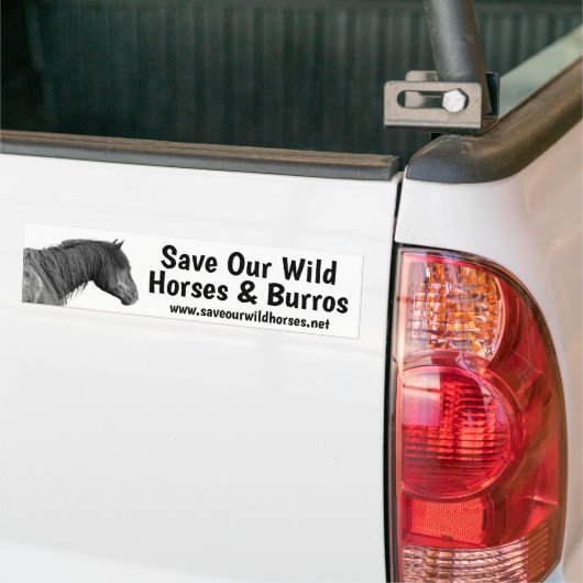 Red onze wilde paarden bumpersticker (Op Truck)