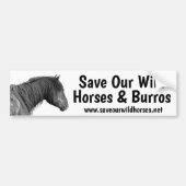 Red onze wilde paarden bumpersticker (Voorkant)