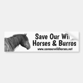 Red onze wilde paarden bumpersticker