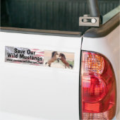 Red onze wilde paarden bumpersticker (Op Truck)