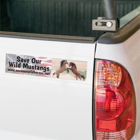 Red onze wilde paarden bumpersticker (Op Truck)