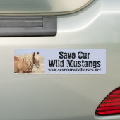 Red onze wilde paarden bumpersticker (Op auto)