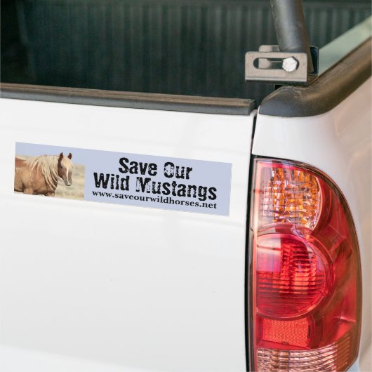 Red onze wilde paarden bumpersticker (Op Truck)