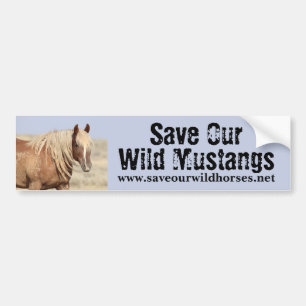 Red onze wilde paarden bumpersticker