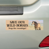 Red onze wilde paarden bumpersticker (Op auto)