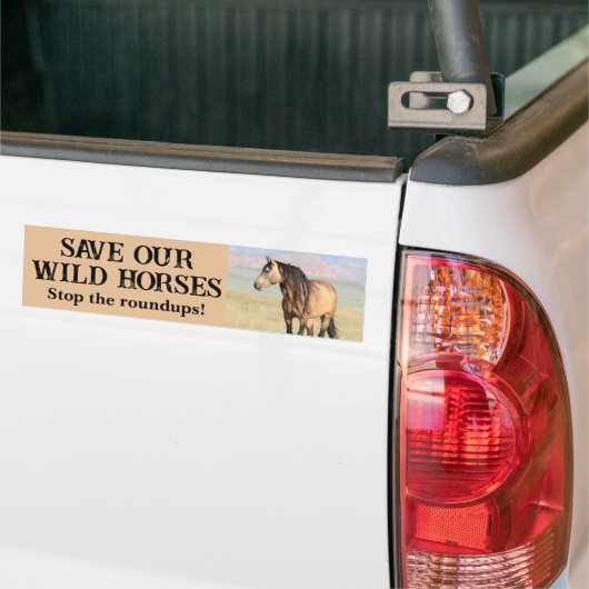 Red onze wilde paarden bumpersticker (Op Truck)