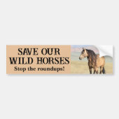 Red onze wilde paarden bumpersticker (Voorkant)