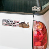 Red onze wilde paarden bumpersticker (Op Truck)