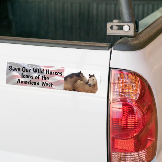 Red onze wilde paarden bumpersticker (Op Truck)